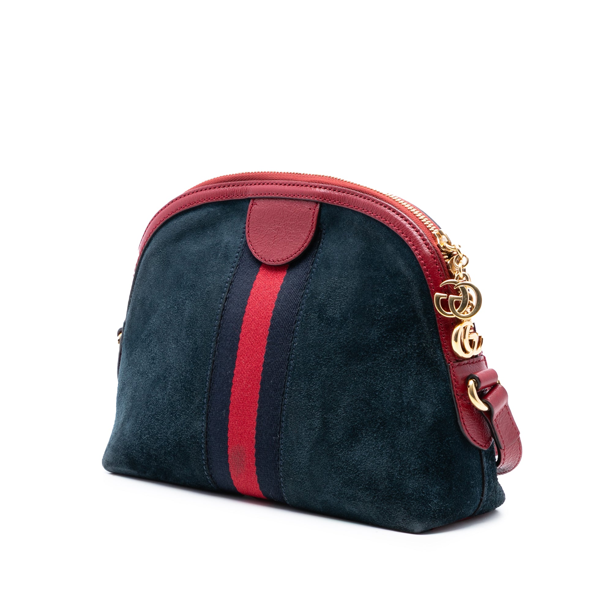 Small Suede Ophidia Dome Crossbody