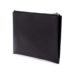 Leather Multi Patch Zip Pouch