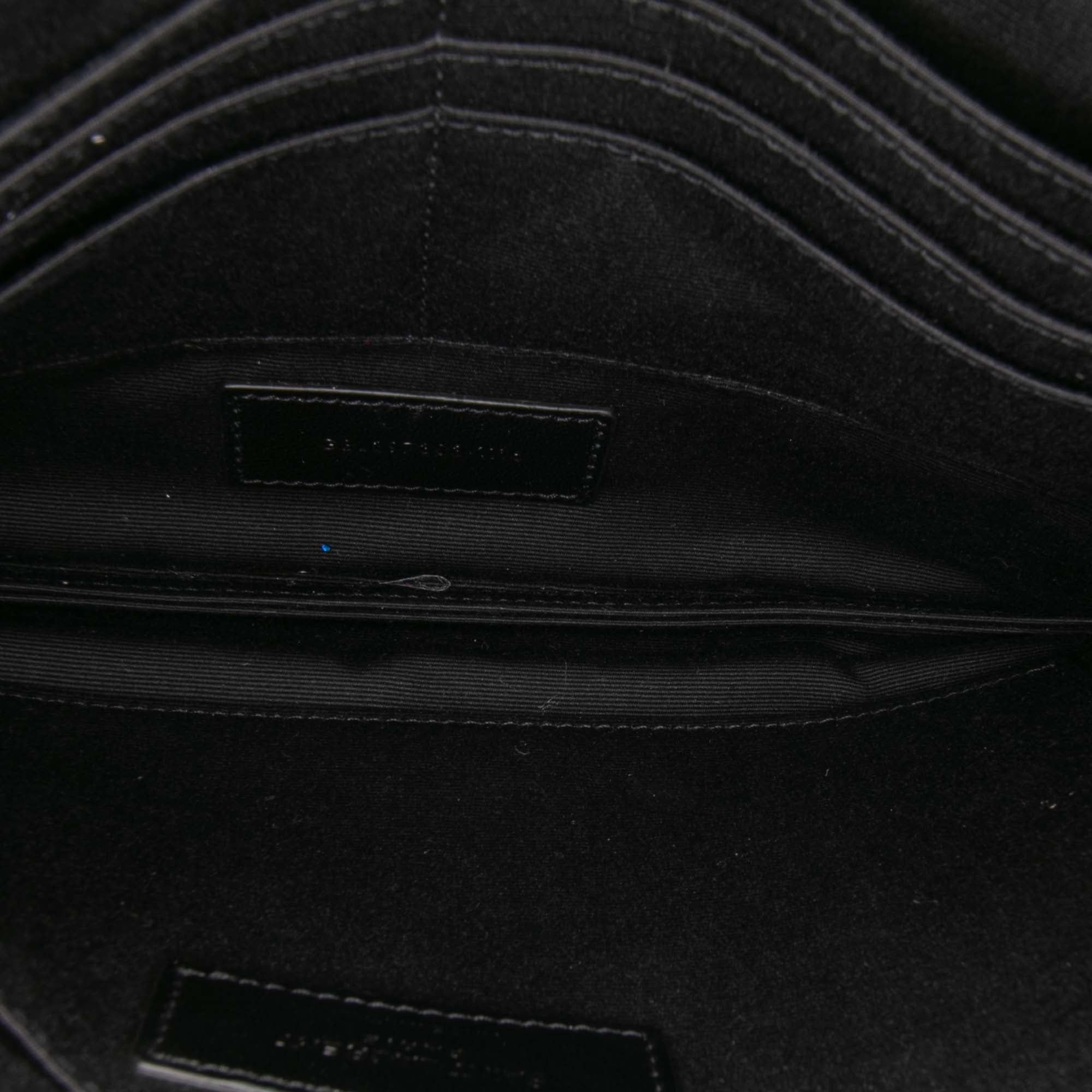 Leather Multi Patch Zip Pouch