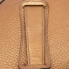Metallic Leather Horsebit Crossbody