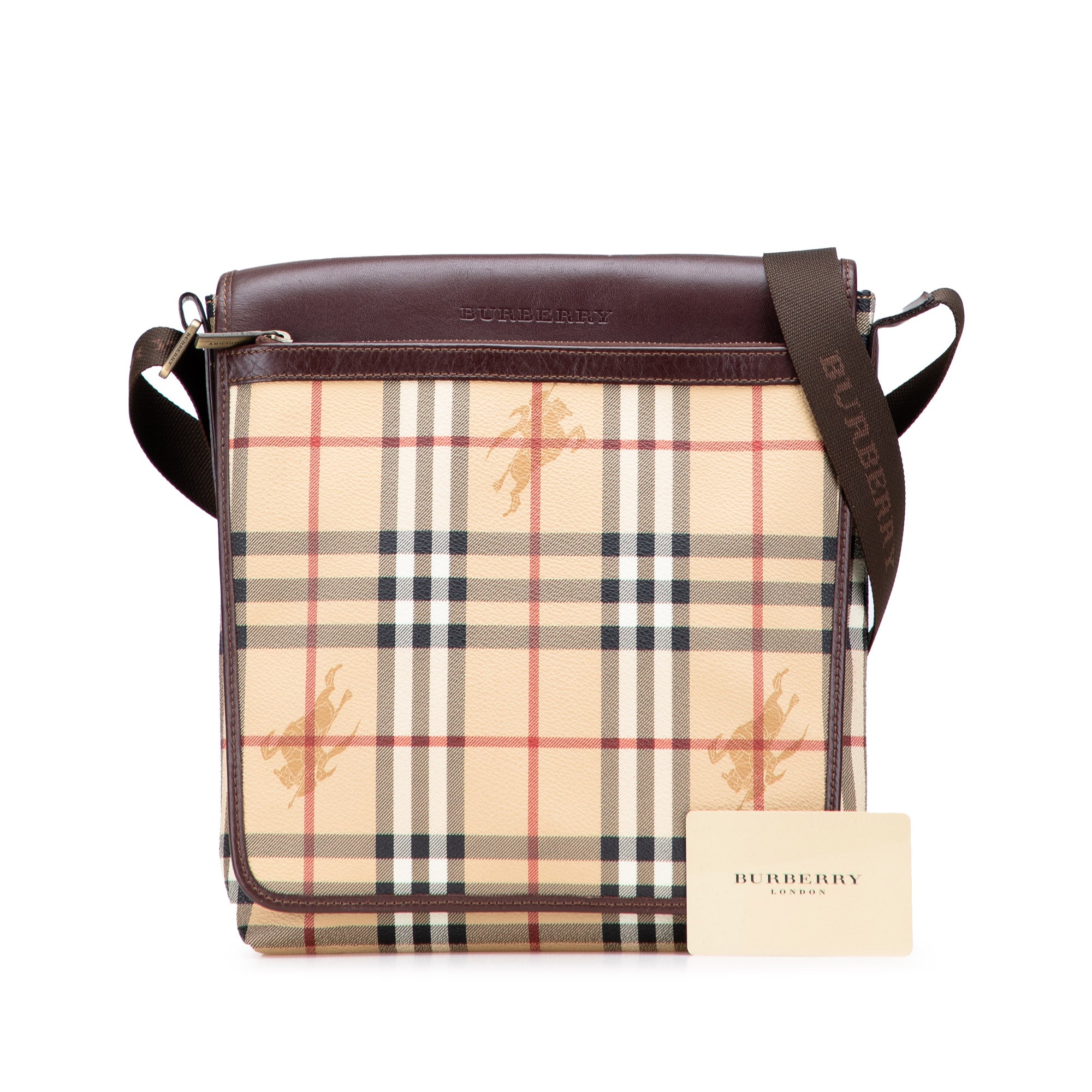 Haymarket Check Coated Canvas Crossbody