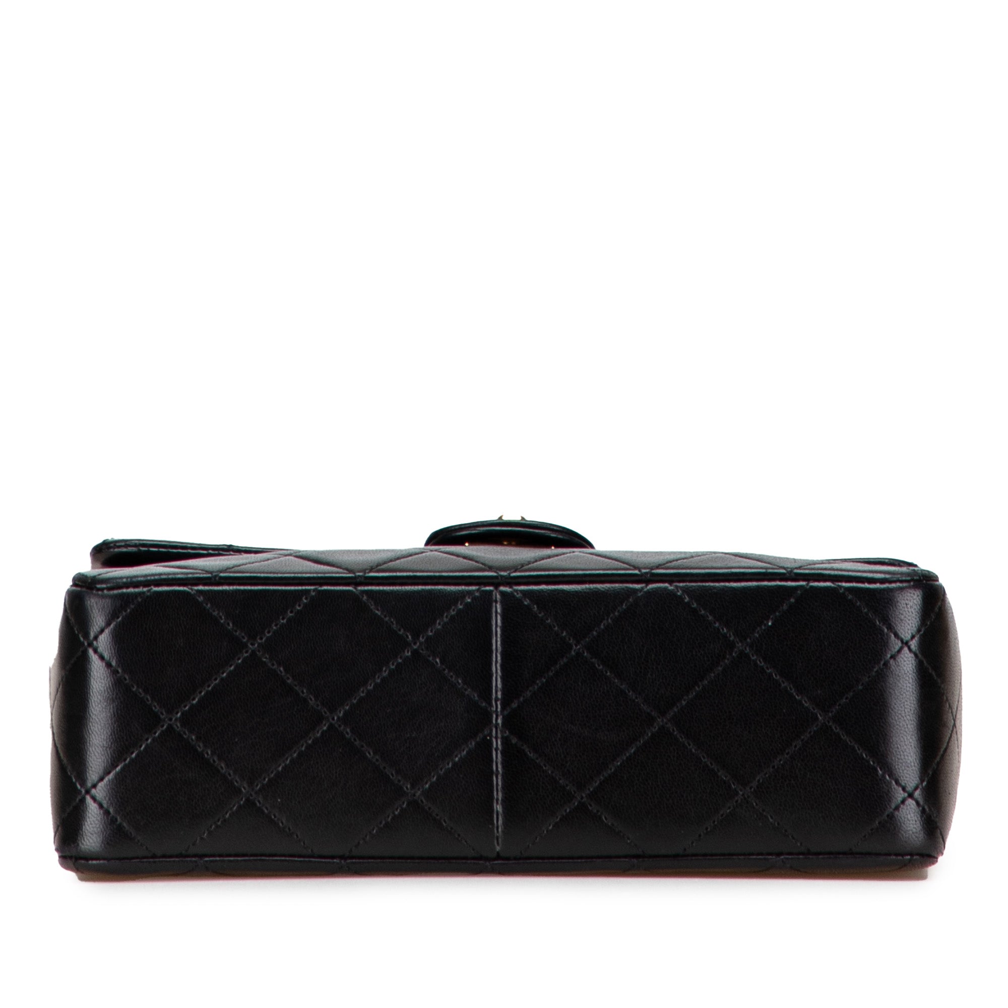 Small Square Quilted Lambskin Flap
