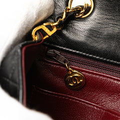 Small Square Quilted Lambskin Flap