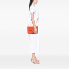 Medium Dollar Calfskin Interlocking G Crossbody