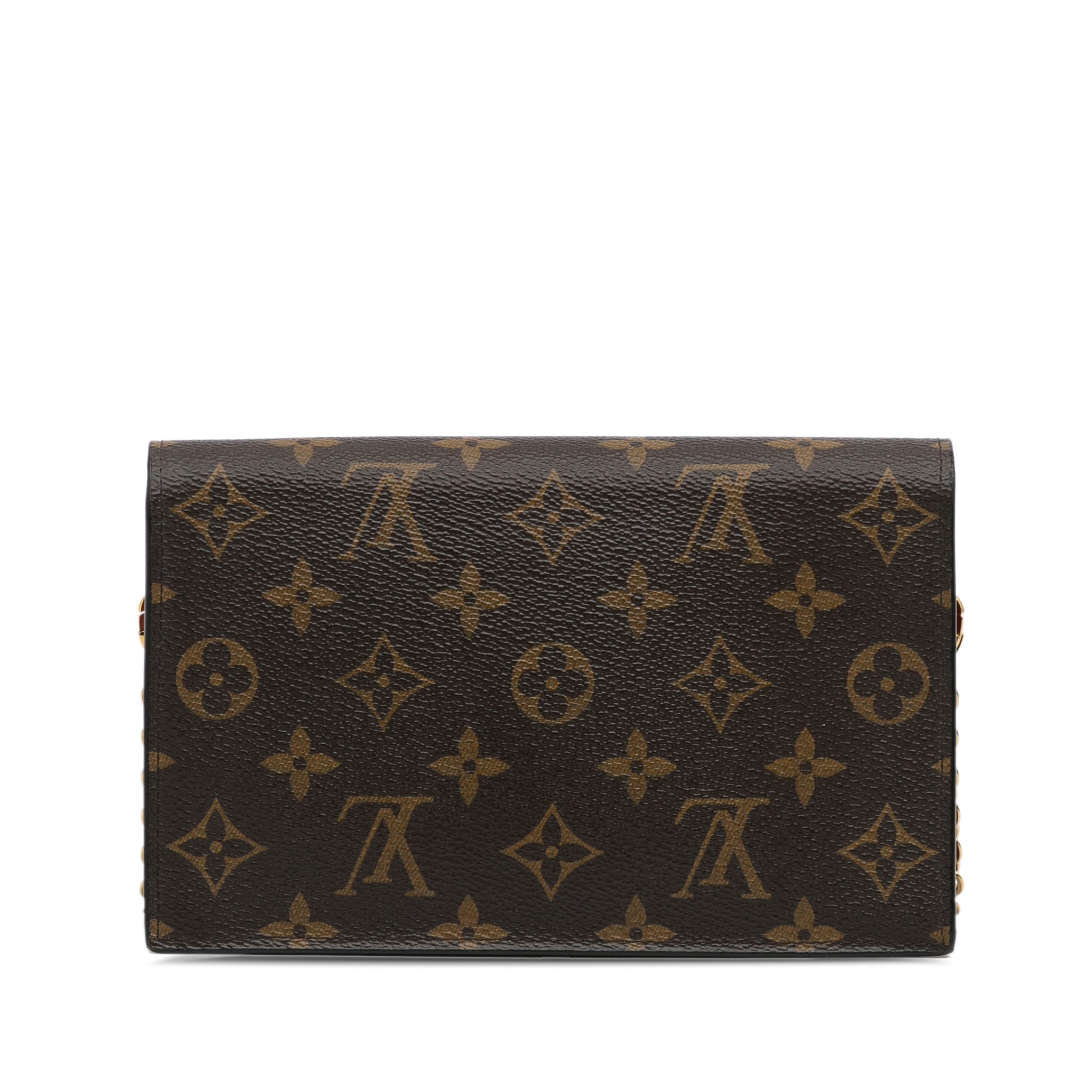 Monogram Flore Wallet On Chain_2