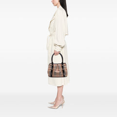 Haymarket Check Coated Canvas Satchel