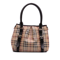 Haymarket Check Coated Canvas Satchel