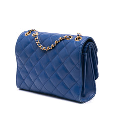 CC Quilted Calfskin Triple Flap