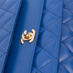 CC Quilted Calfskin Triple Flap