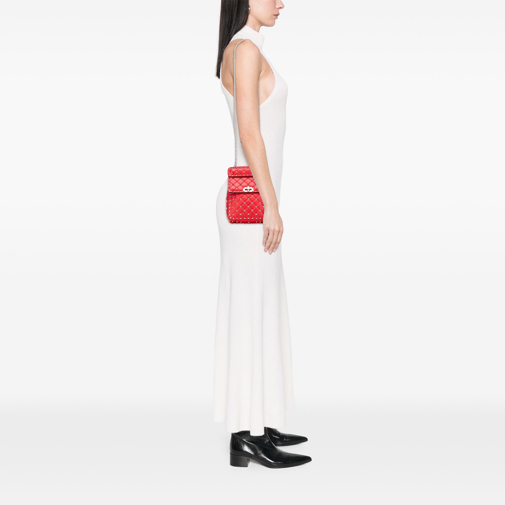 Nappa Rockstud Spike Vertical Satchel