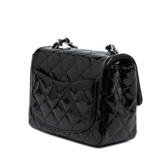 Mini Square Classic Patent Single Flap