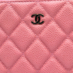 Small Quilted Caviar O Case Clutch