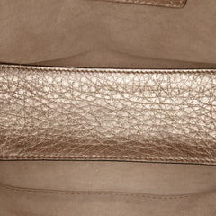 Small Metallic Grained Calfskin Cannage Supple Lady Dior