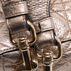 Small Metallic Grained Calfskin Cannage Supple Lady Dior