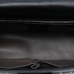 Medium Studded Leather Miss Bamboo Crossbody