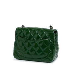 Mini Square Classic Patent Single Flap