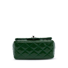 Mini Square Classic Patent Single Flap