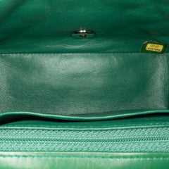 Mini Square Classic Patent Single Flap