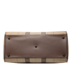 Vintage Check Canvas Travel Bag