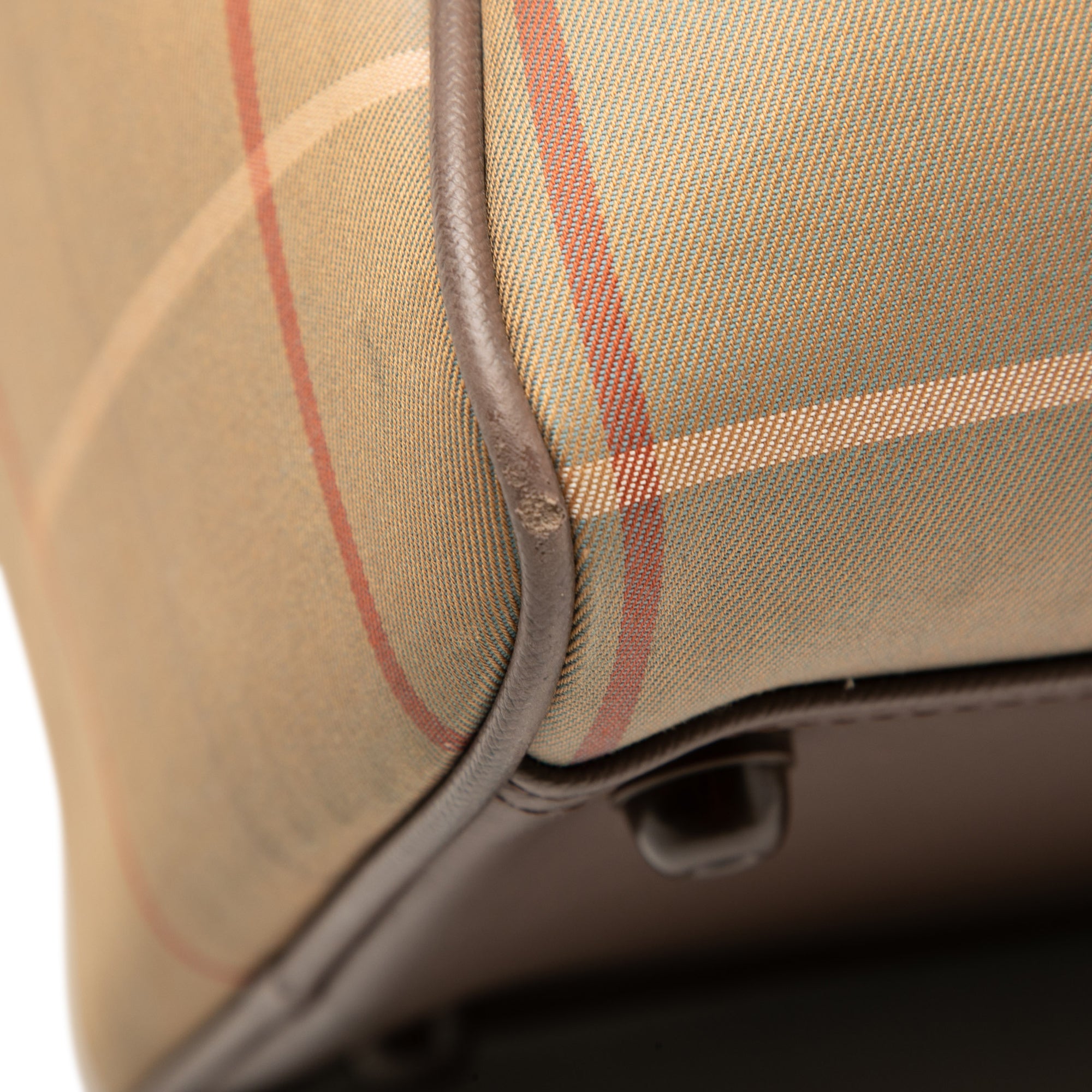 Vintage Check Canvas Travel Bag