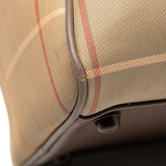 Vintage Check Canvas Travel Bag