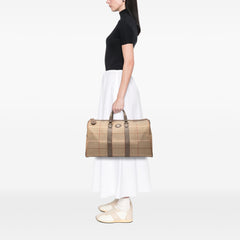 Vintage Check Canvas Travel Bag