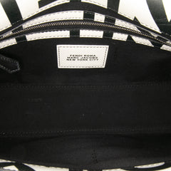 Marc Jacobs Nappa Vitello King Logo Print Baguette Satchel