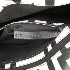 Marc Jacobs Nappa Vitello King Logo Print Baguette Satchel