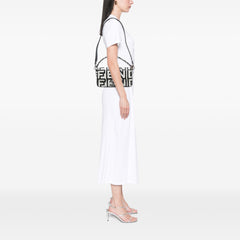 Marc Jacobs Nappa Vitello King Logo Print Baguette Satchel