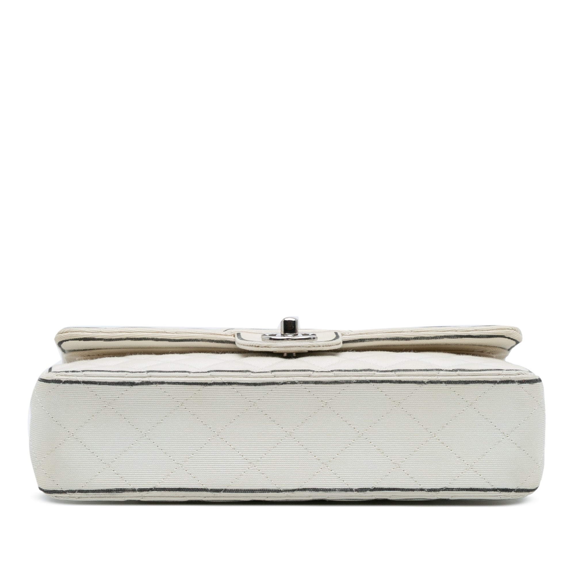 Medium Classic Printed Grosgrain Double Flap