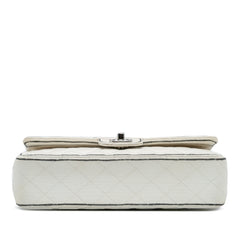 Medium Classic Printed Grosgrain Double Flap