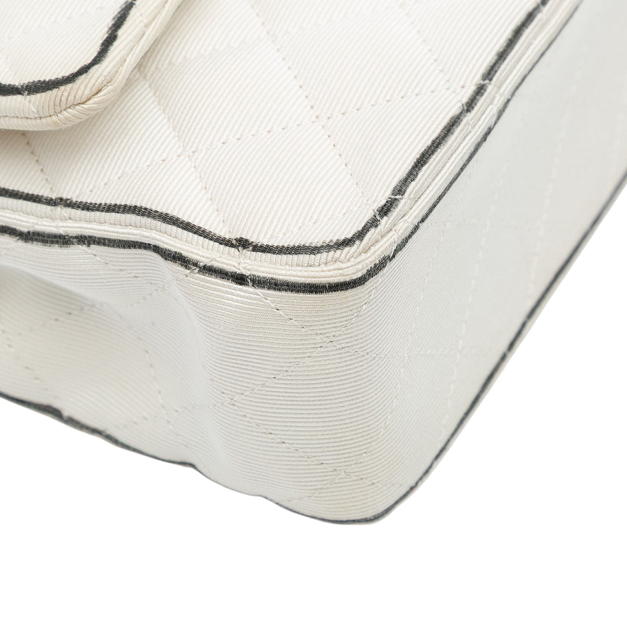 Medium Classic Printed Grosgrain Double Flap