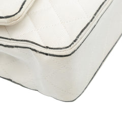 Medium Classic Printed Grosgrain Double Flap