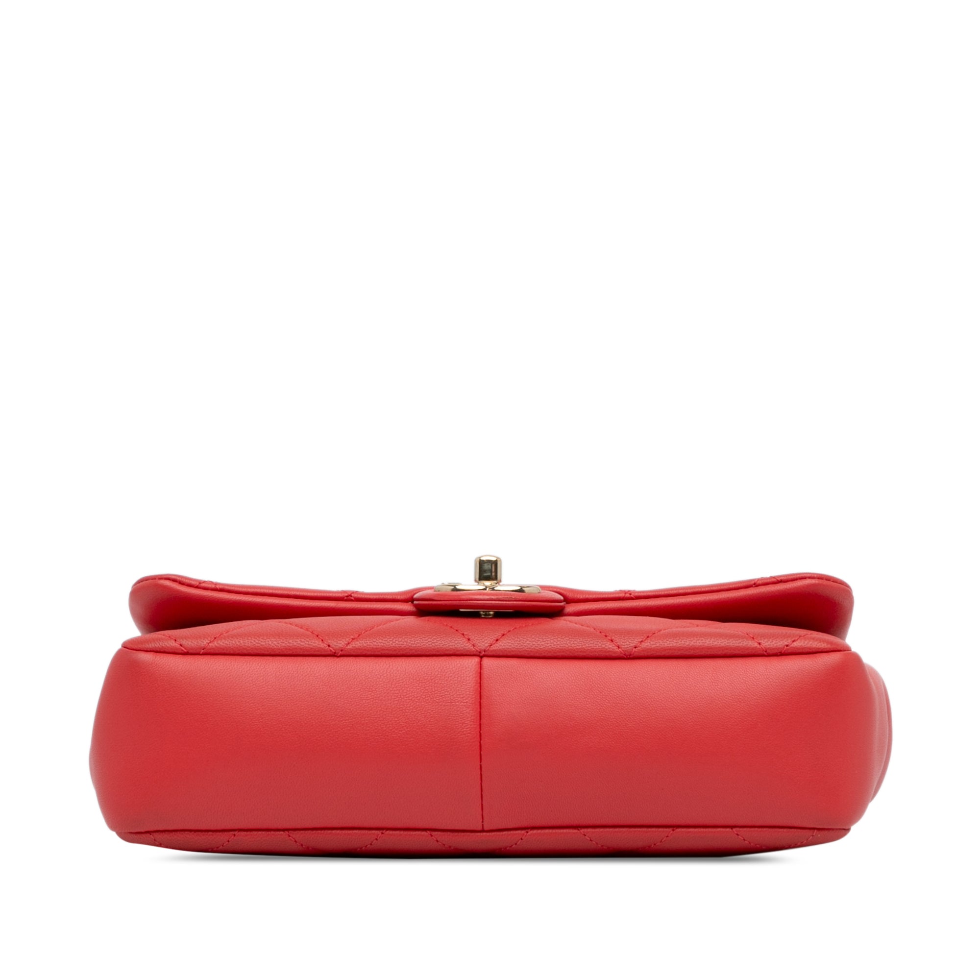 Small Lambskin Elegant Chain Single Flap