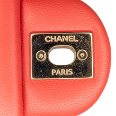 Small Lambskin Elegant Chain Single Flap