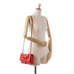 Small Lambskin Elegant Chain Single Flap