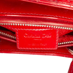 Medium Patent Cannage Lady Dior
