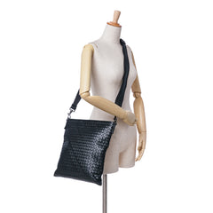Leather Intrecciato Crossbody