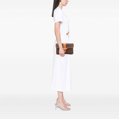 Macadam Coated Canvas Clutch