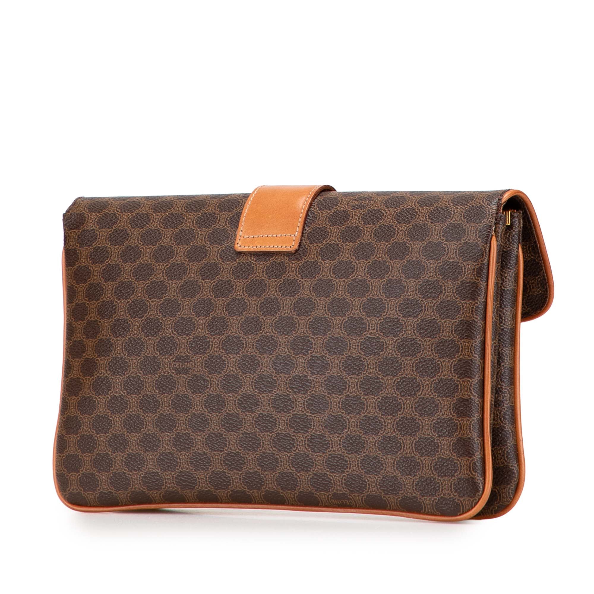 Macadam Coated Canvas Clutch