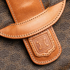 Macadam Coated Canvas Clutch