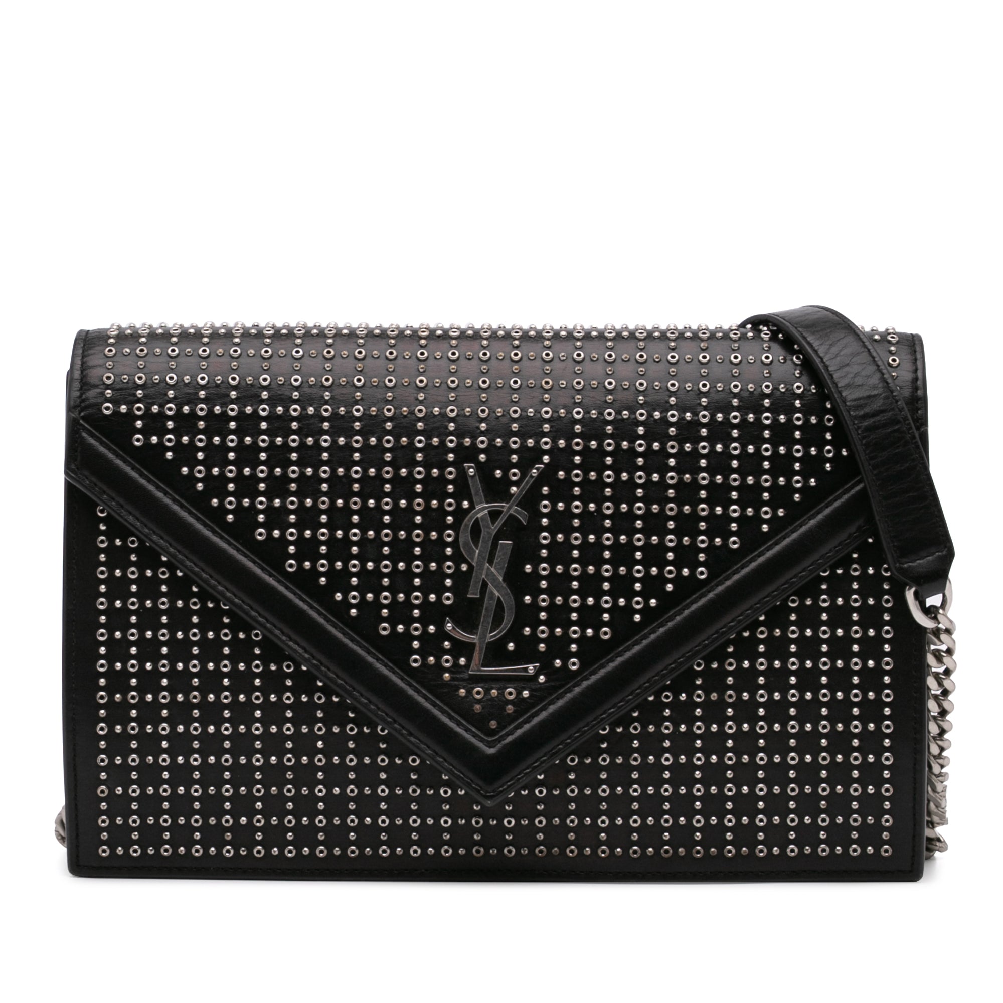 Studded Leather Monogram Le Sept Chain Bag