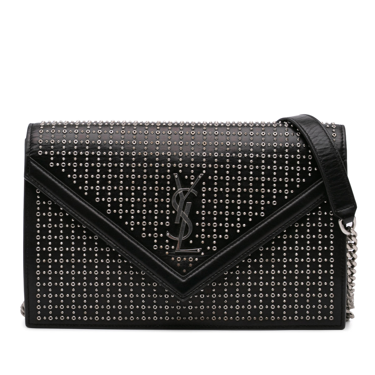 Studded Leather Monogram Le Sept Chain Bag