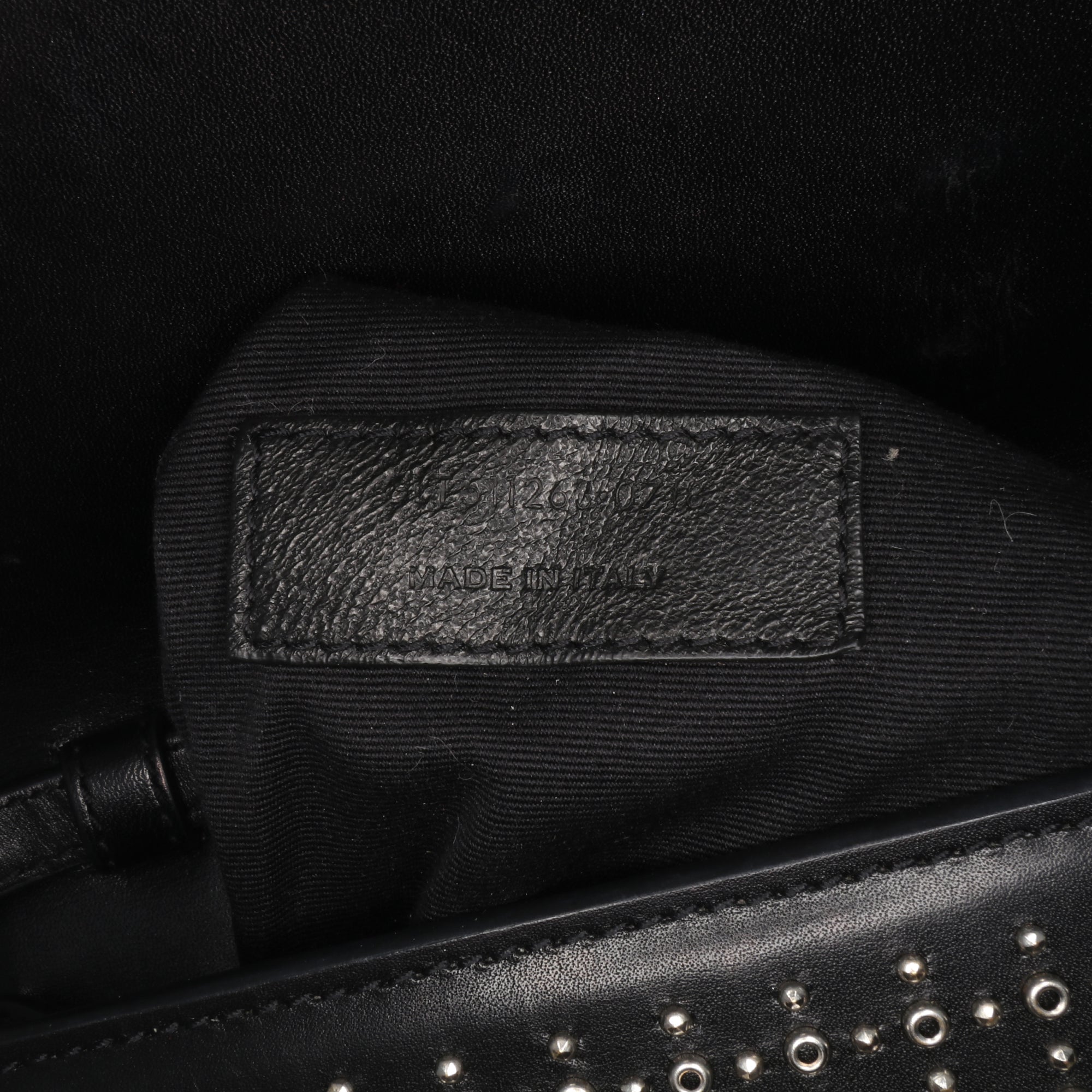 Studded Leather Monogram Le Sept Chain Bag