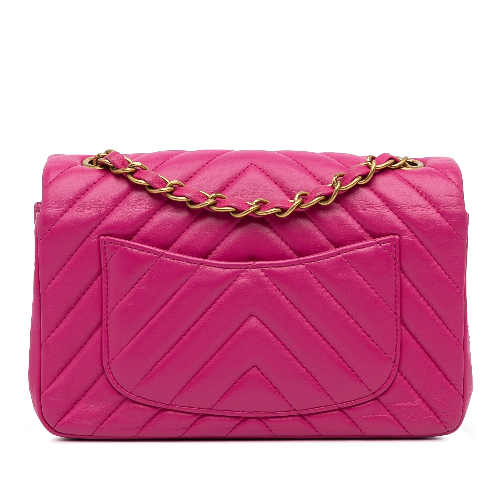 Mini Chevron Classic Lambskin Flap_2