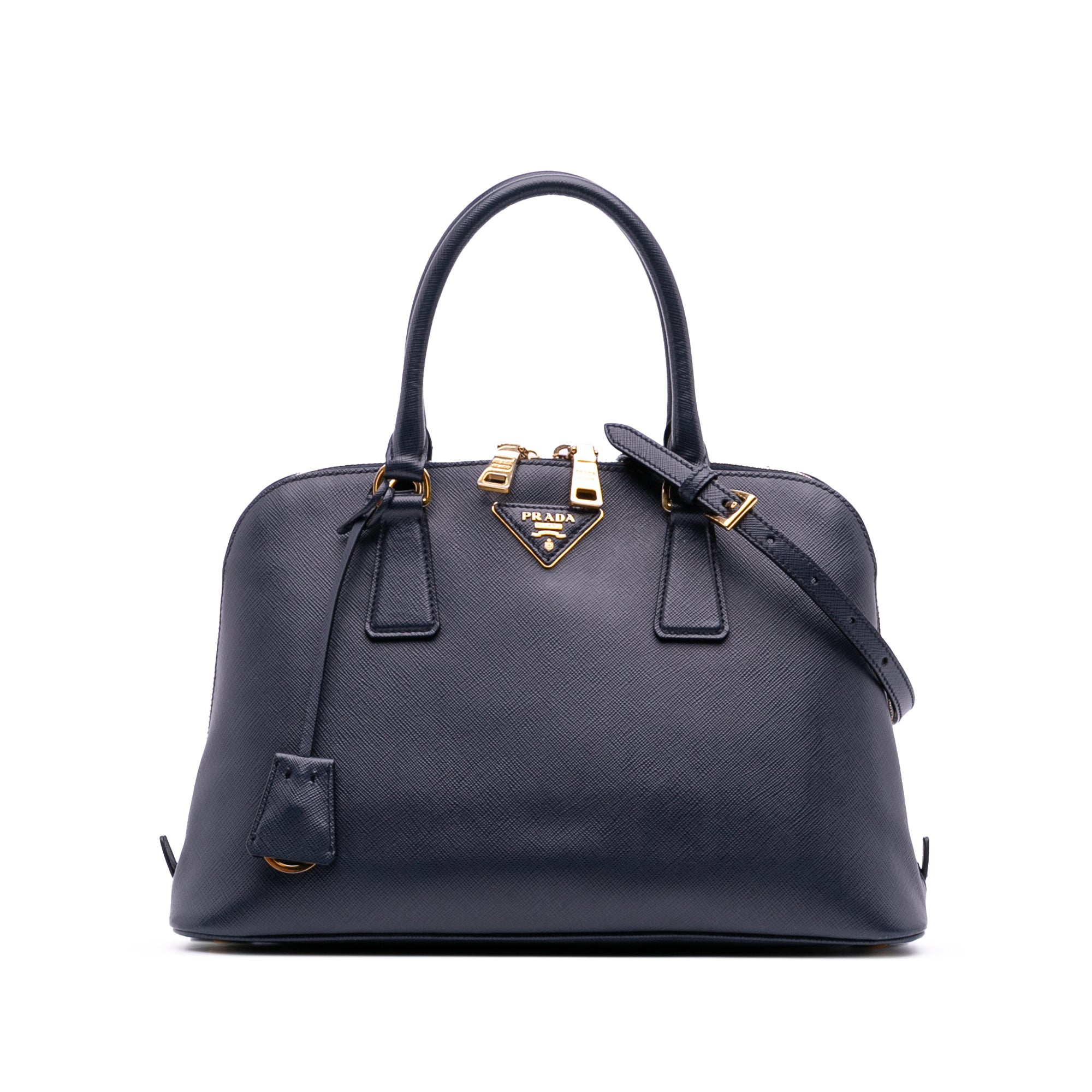 Medium Saffiano Lux Promenade Satchel