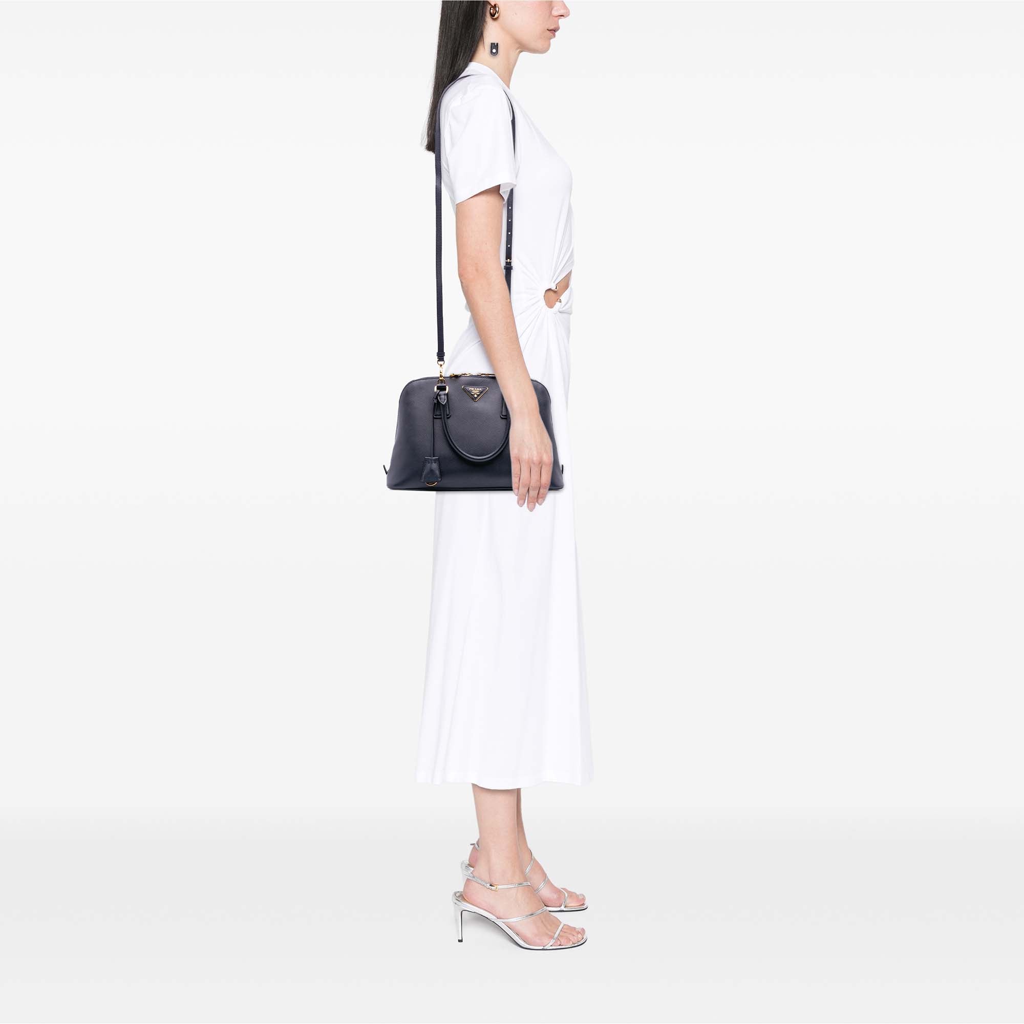 Medium Saffiano Lux Promenade Satchel
