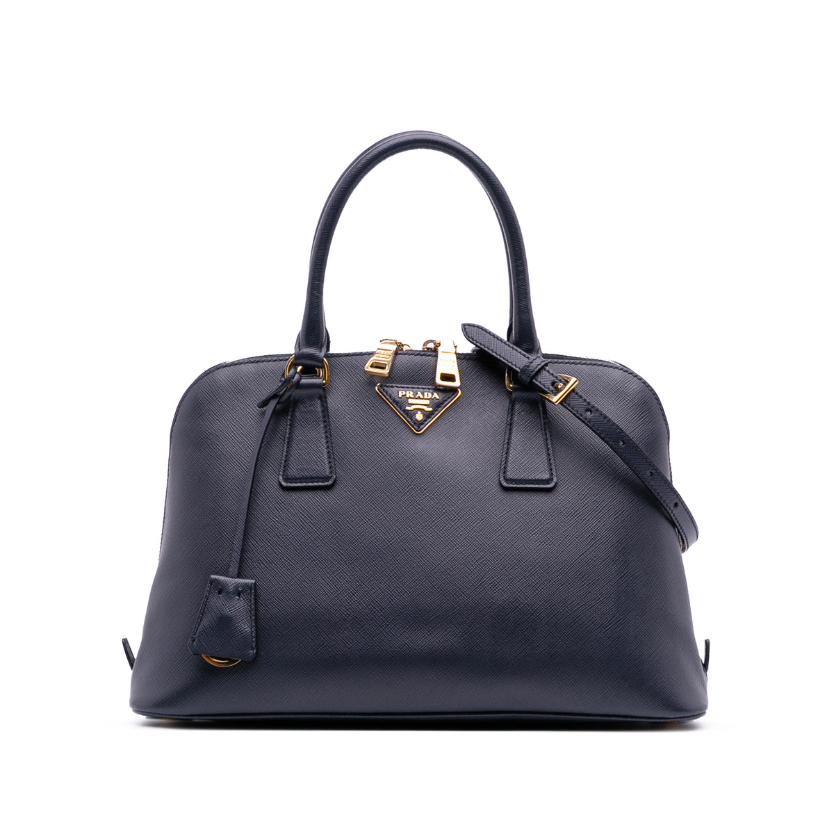 Medium Saffiano Lux Promenade Satchel