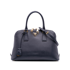 Medium Saffiano Lux Promenade Satchel
