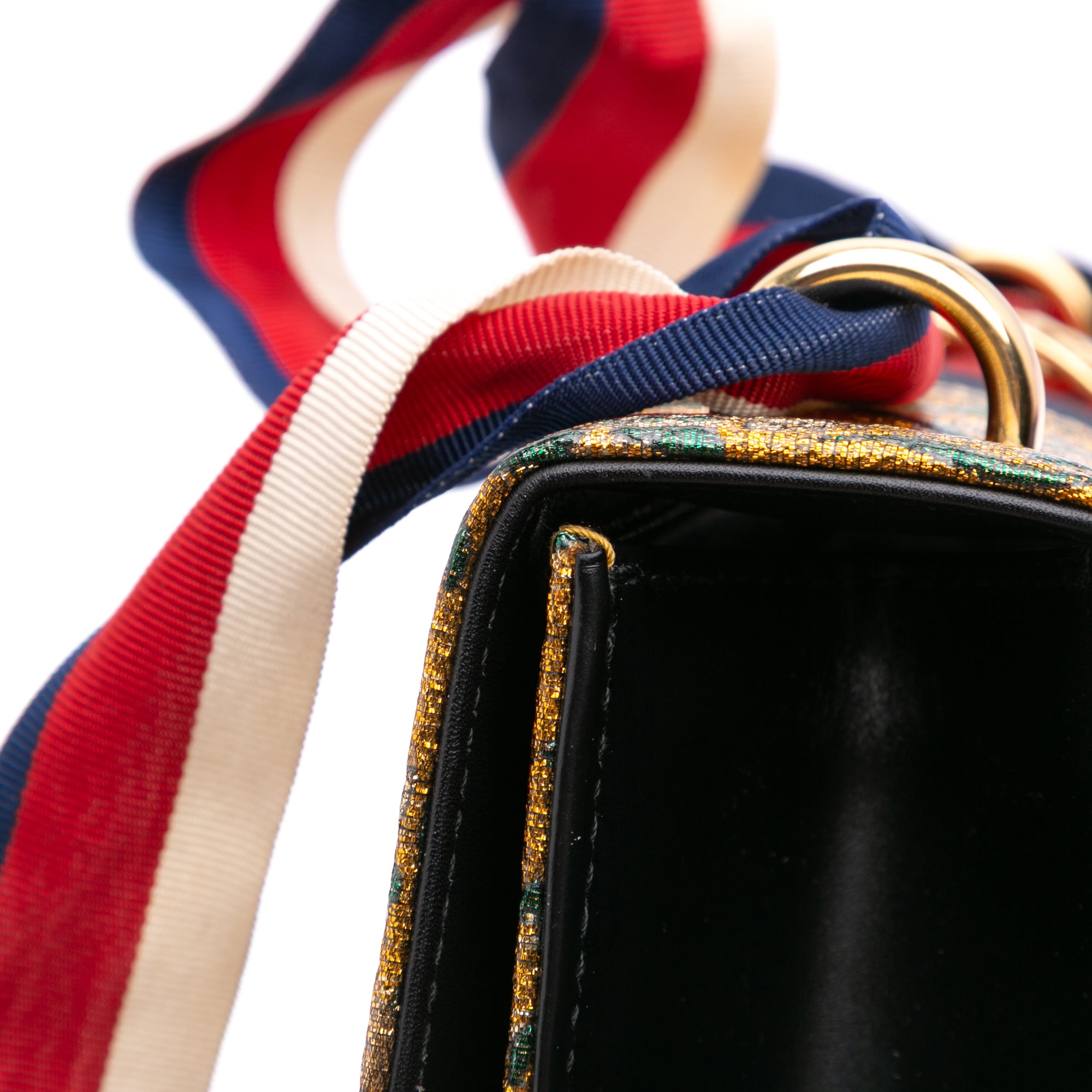 Small Canvas Brocade Sylvie Satchel